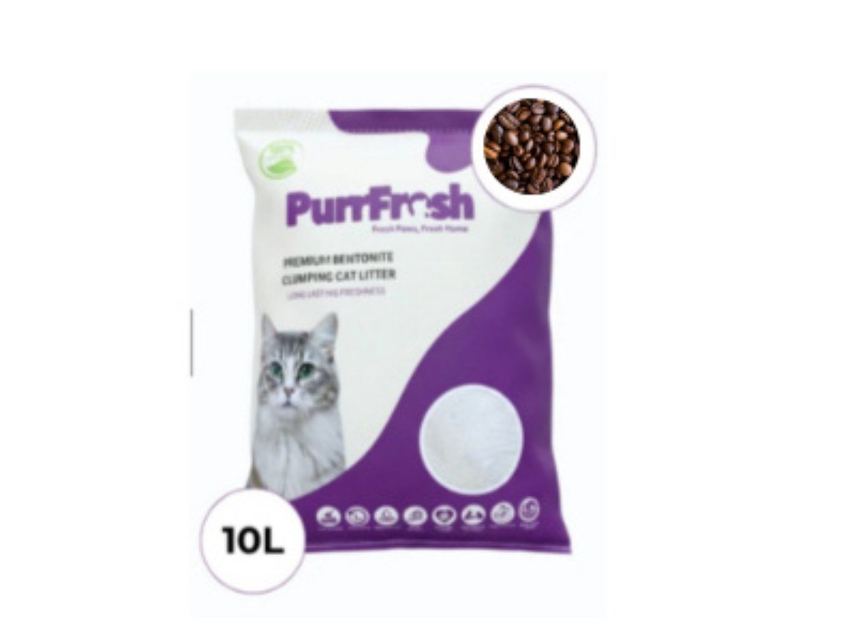 CAT LITTER 10LTR - COFFEE -  PURRFRESH BRAND