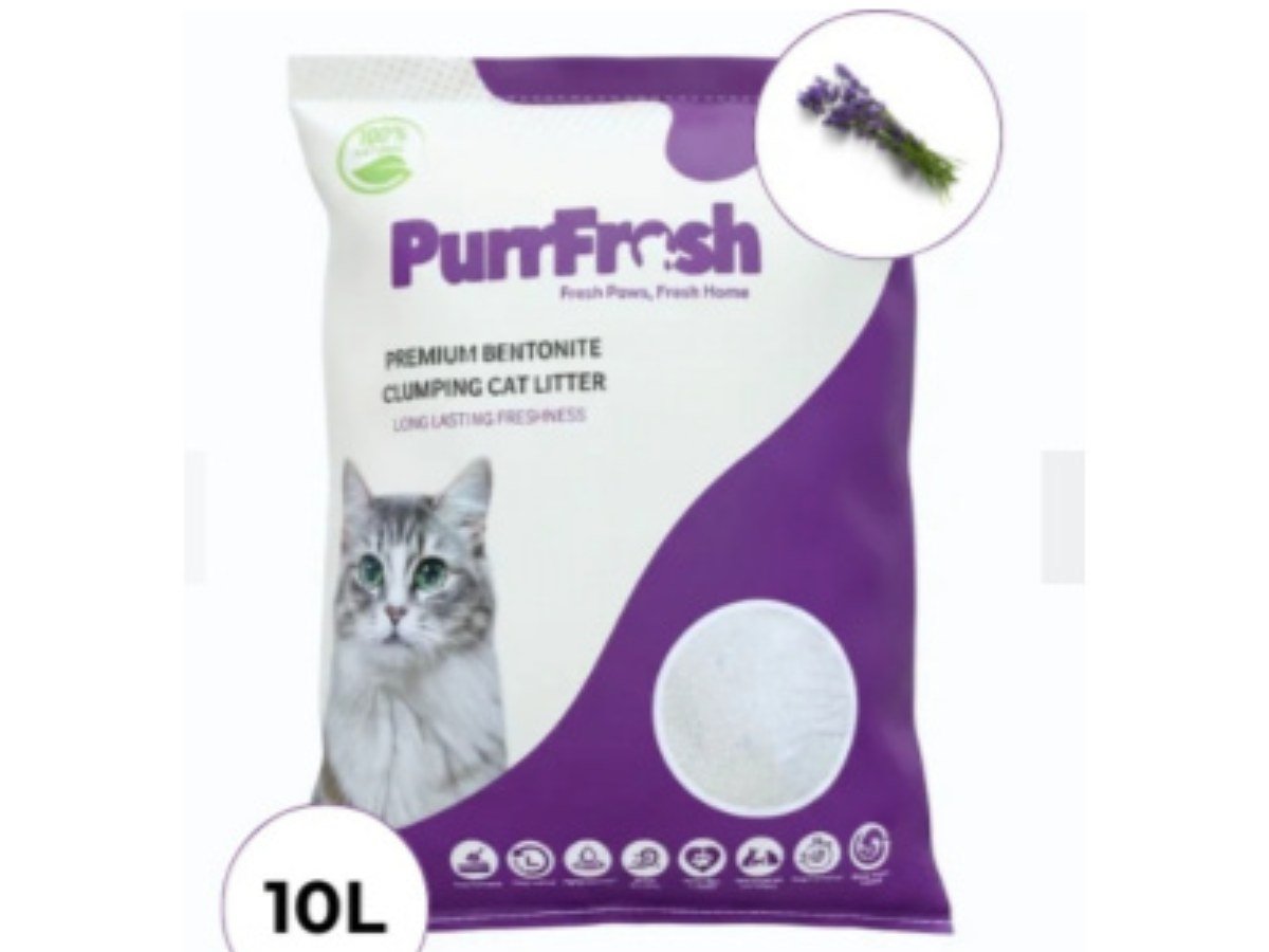 CAT LITTER 10LTR - LAVENDER -  PURRFRESH BRAND