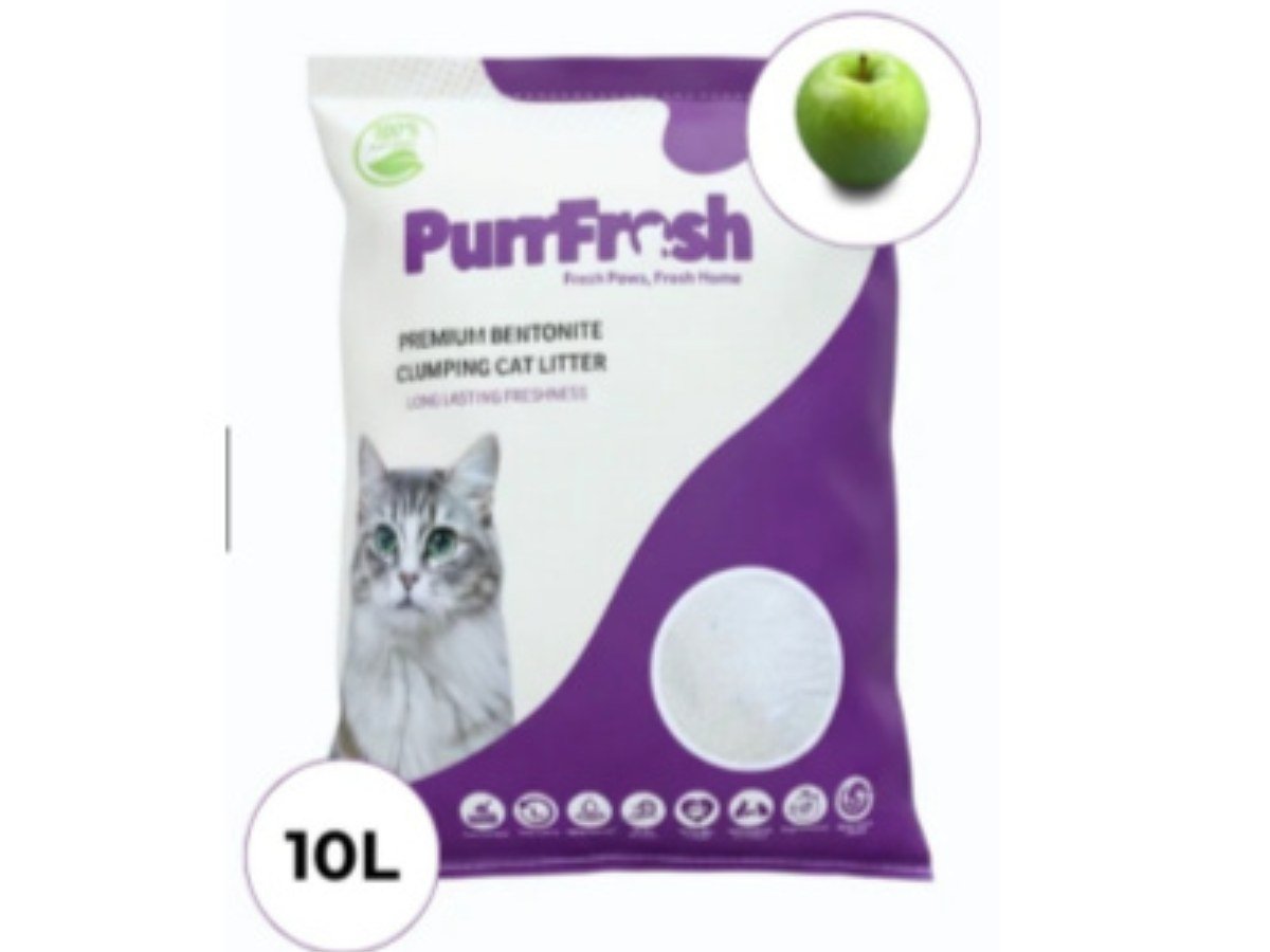 CAT LITTER 10LTR - APPLE -  PURRFRESH BRAND